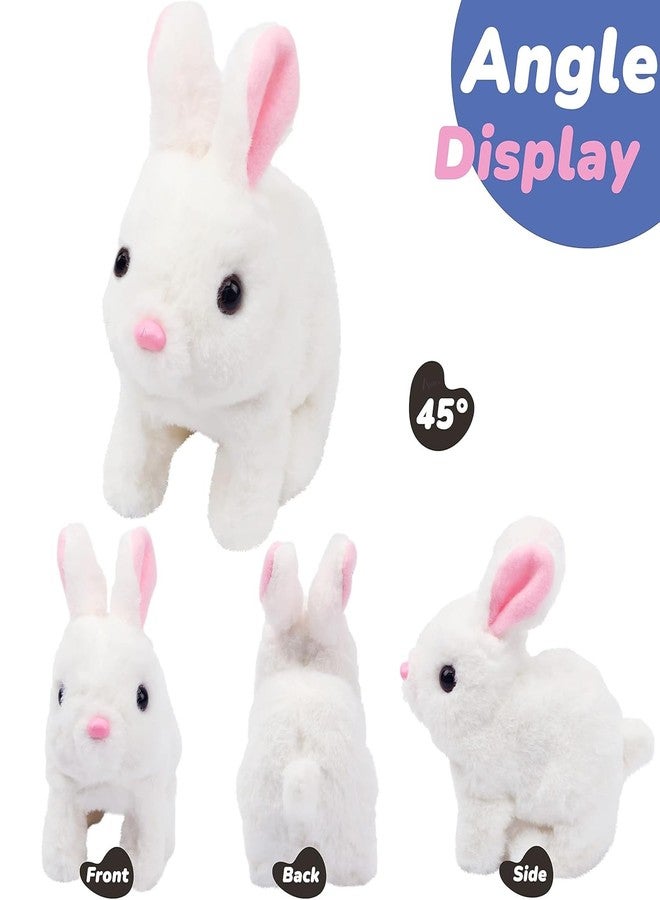 Aqify Hopping Walking Bunny Toy with Sounds, Jumping Rabbit Wiggling Ears, Twitching Mouth and Nose, Educational Interactive Bunny Rabbit Toy for Baby Kids - Image 5